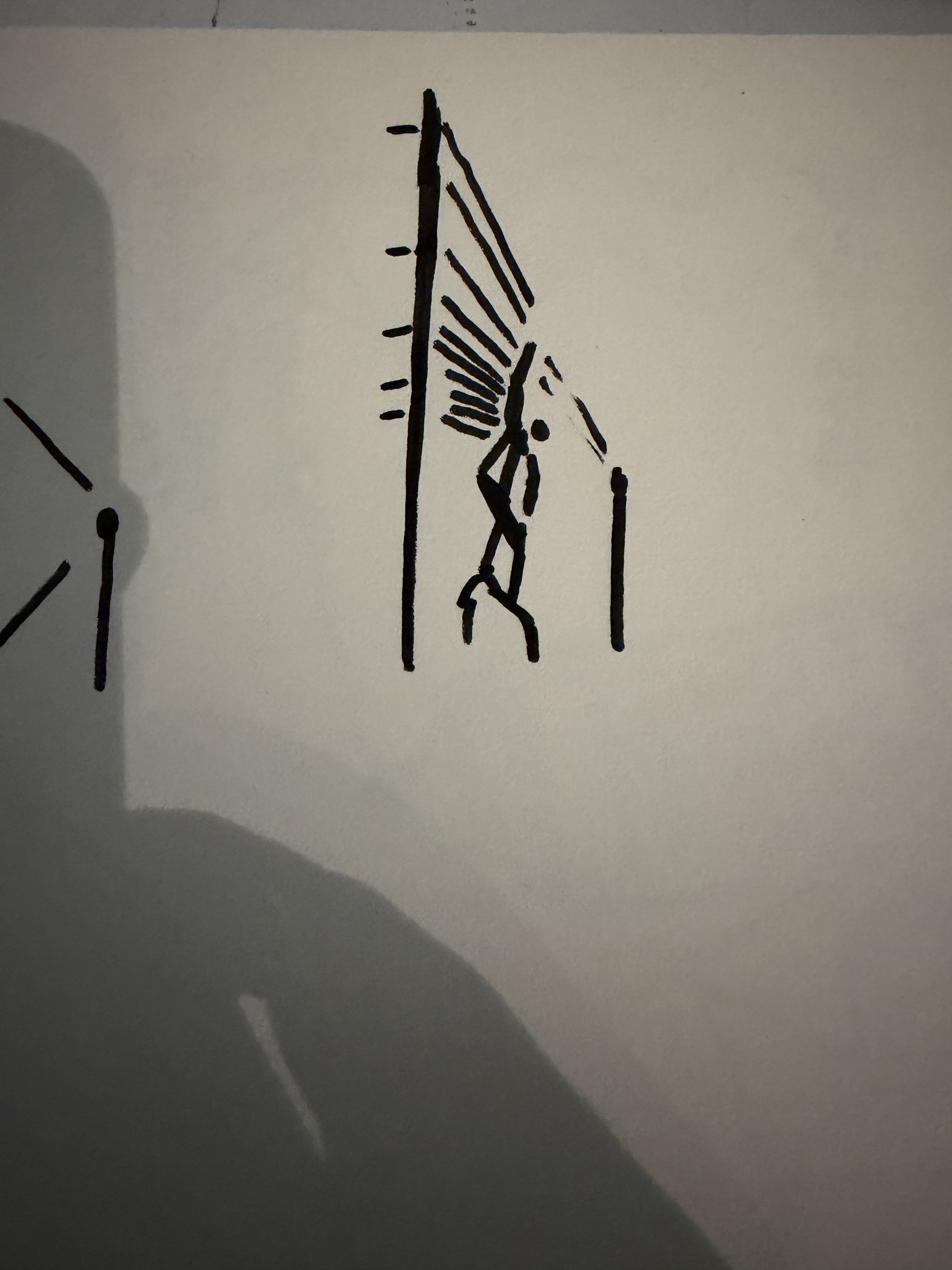Liberty, first sketch for the wall.