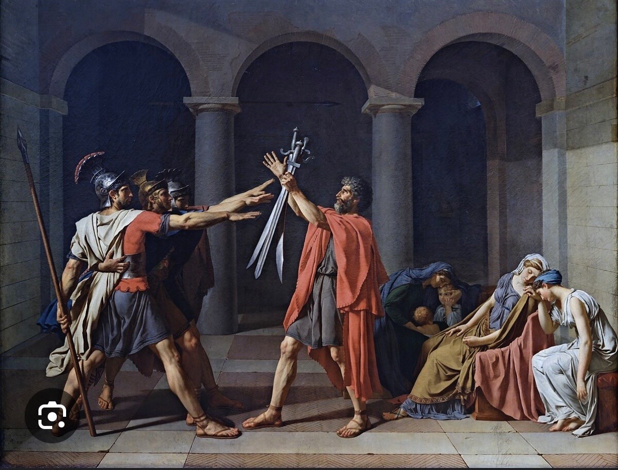 David, Oath of the Horatii, 1784.