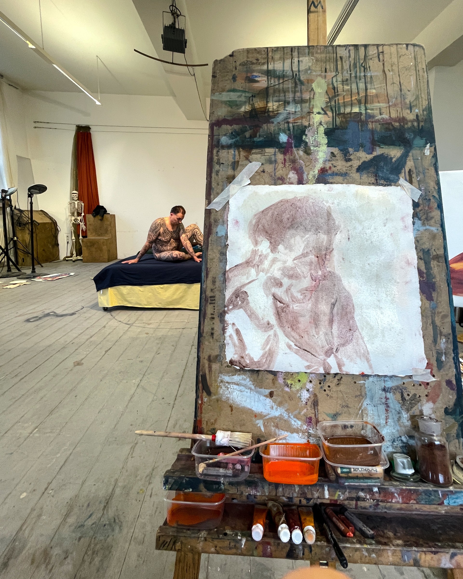 Figure study, life class, 2025
