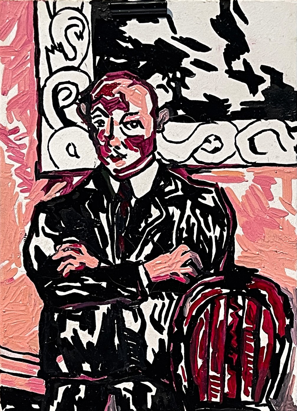 Fragments & Fractals: after Beckmann, still life with mirror, 2025