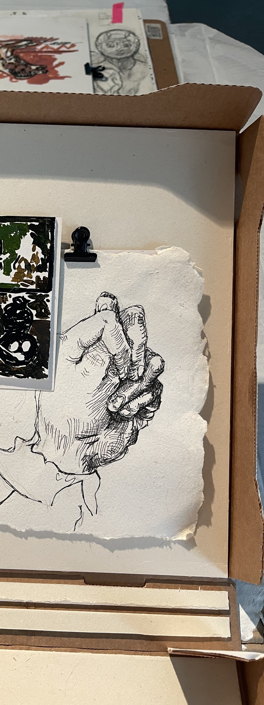 Hand, pen and ink, 2025