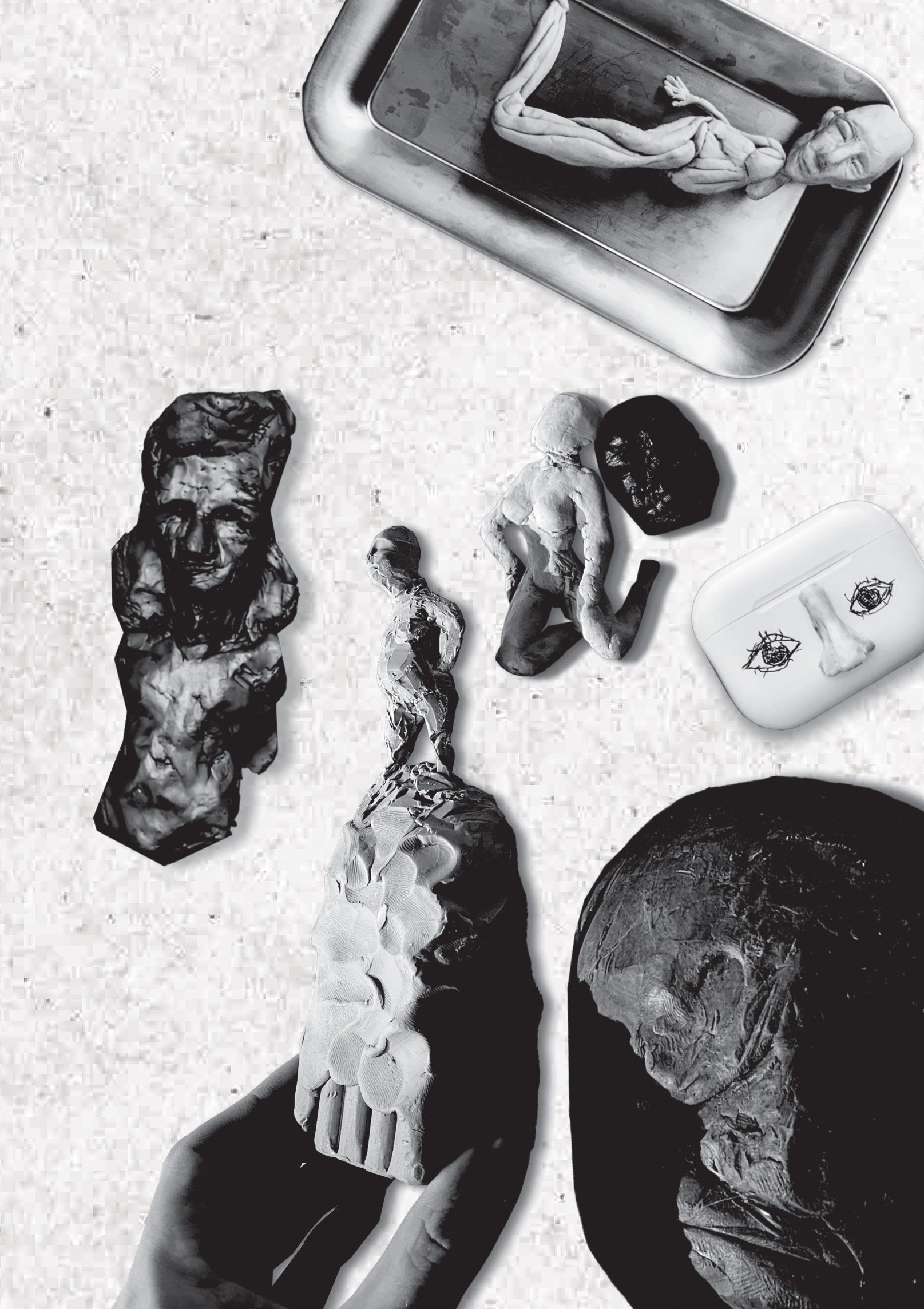 Sculptures and figures, plasticine, 2021-2024