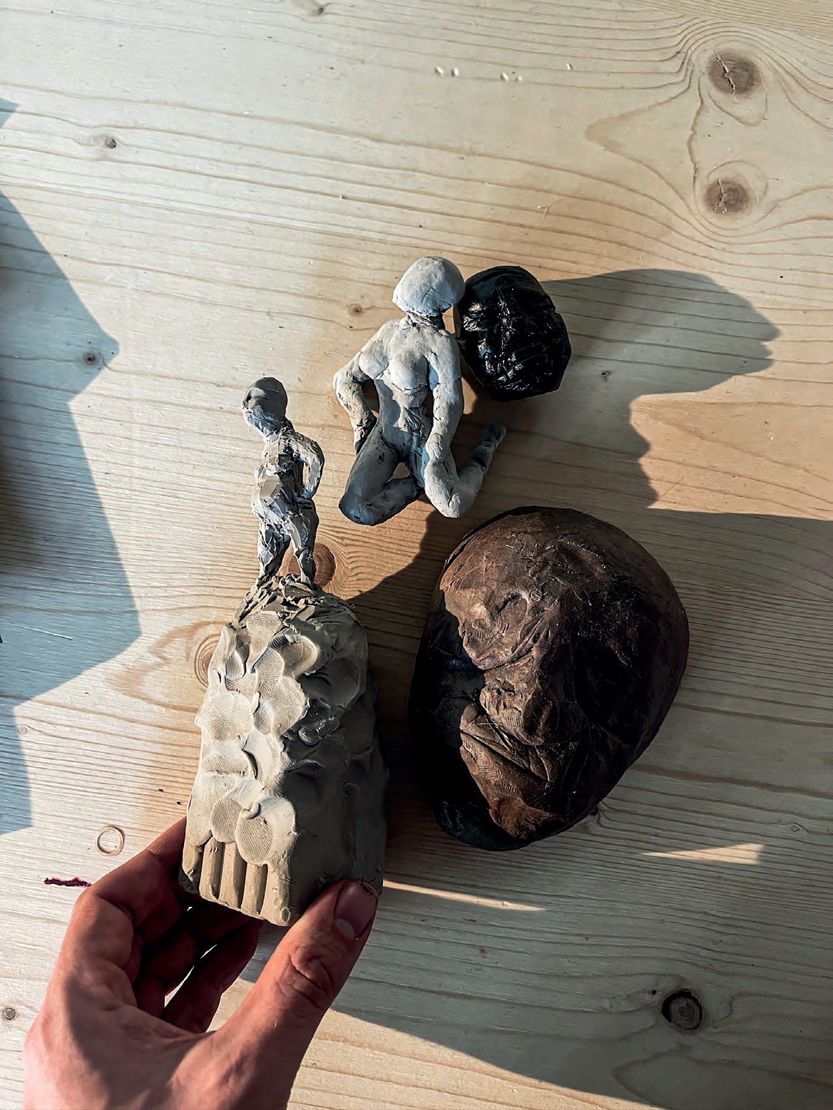 Sculptures and figures, plasticine, 2021-2024