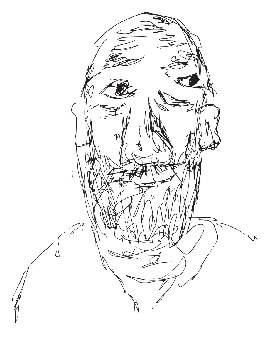 Sketch 'Sigle', art teacher, 2014