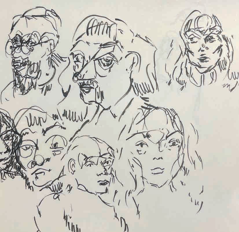 Sketches, heads, 2025