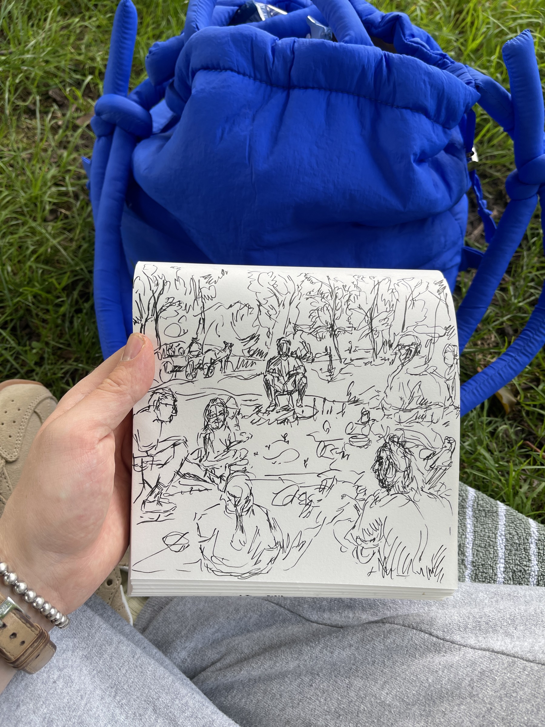 Square sketchbook, head, 2025
