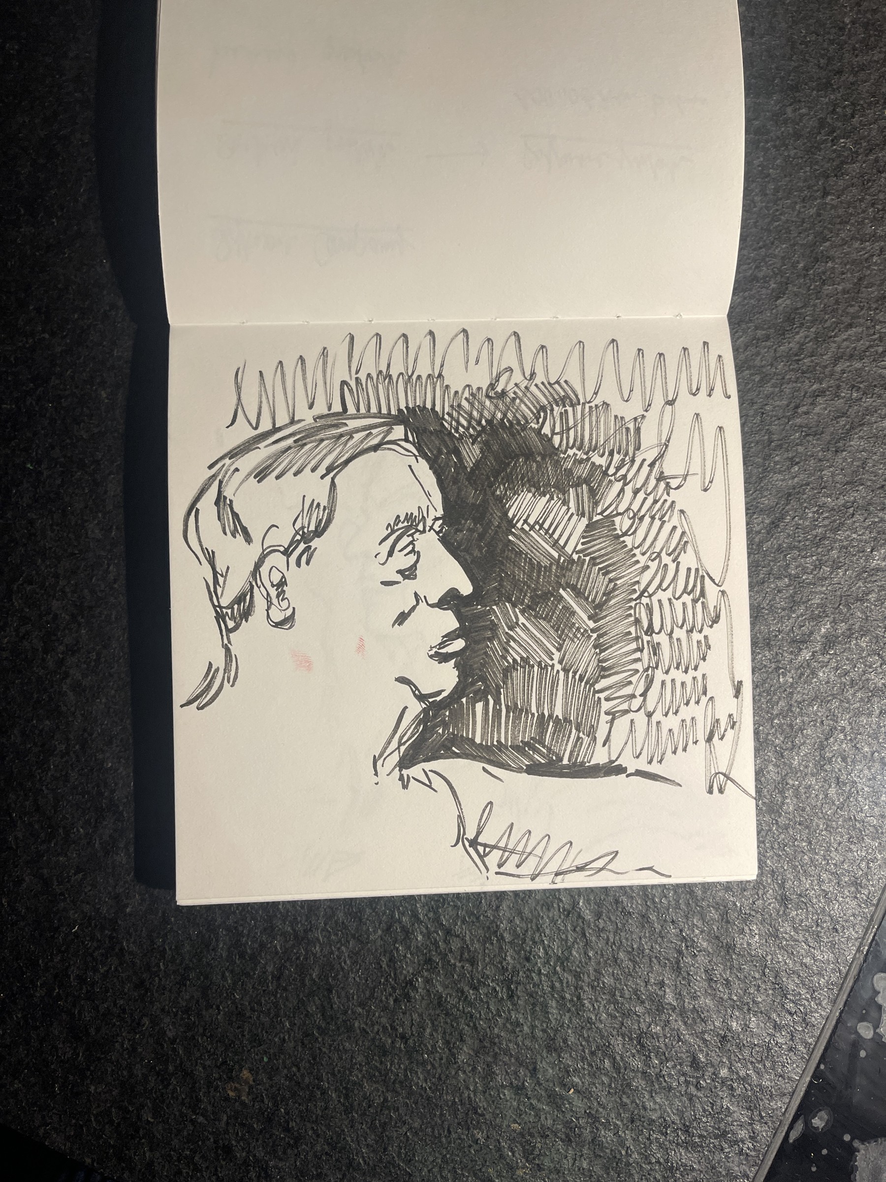 Square sketchbook, profile, 2025